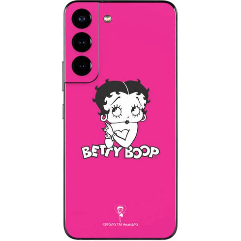 Betty Boop Pink Background Galaxy S22 Skin